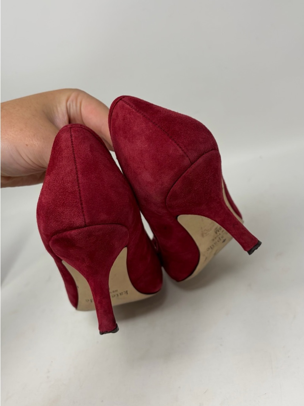 Kate Spade Floral Suede Pump Heel Size 8 - Picture 4 of 9